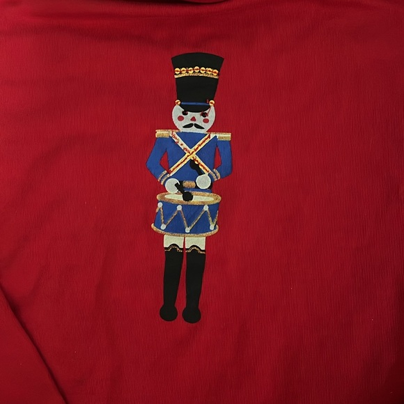 Talbots Long Sleeve Red Nutcracker Shirt - Picture 3 of 5